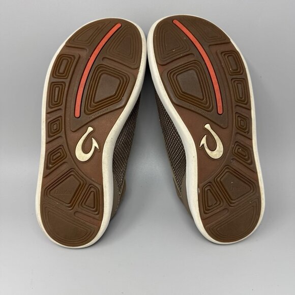 Olukai Nohea Pae Slip-On Shoes Men’s US 8 Mustang Brown 10487-1313 Mesh Boat main image 5